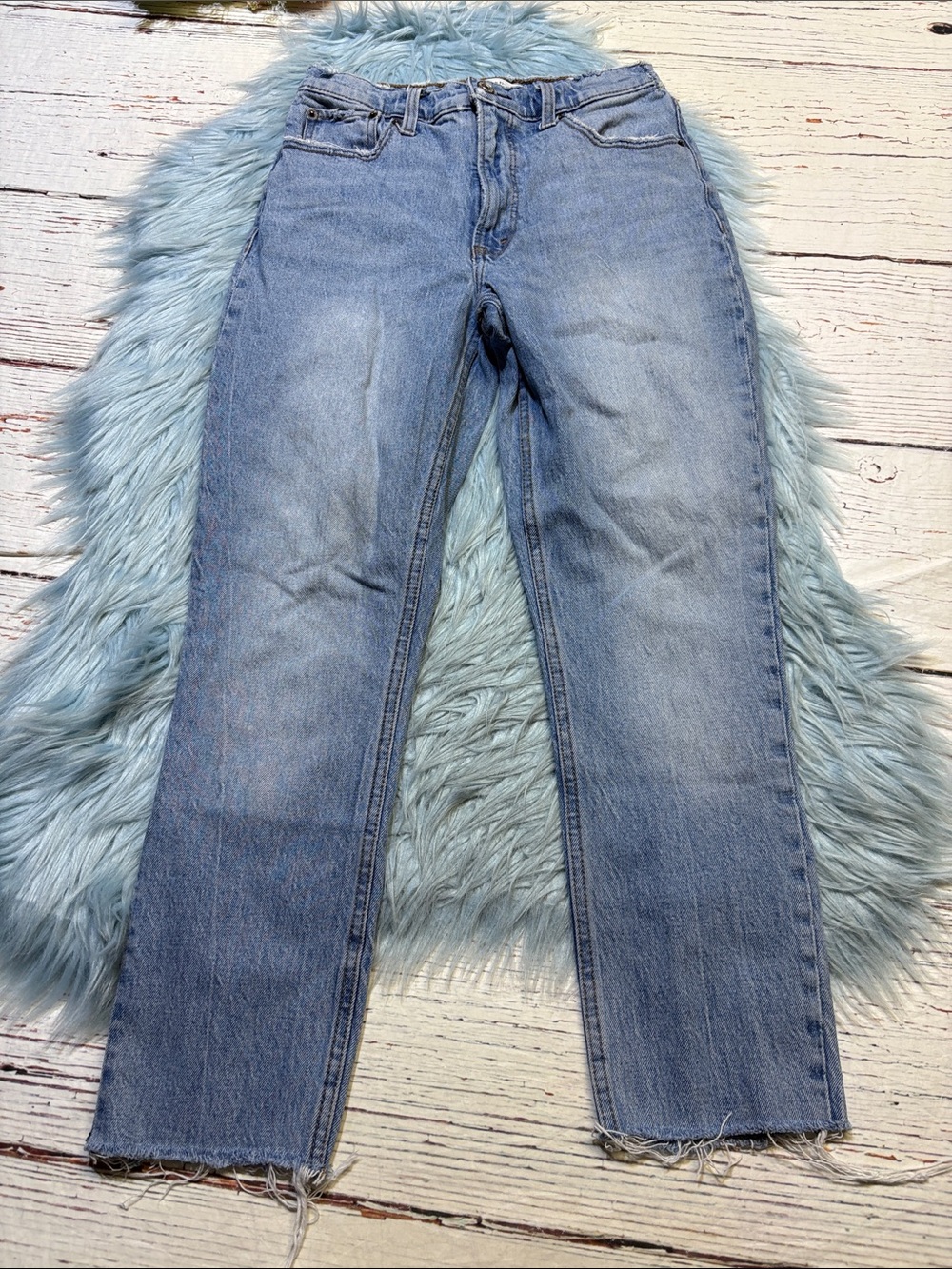 Abercrombie & Fitch Light Wash The Skinny High Rise Jeans sz 26